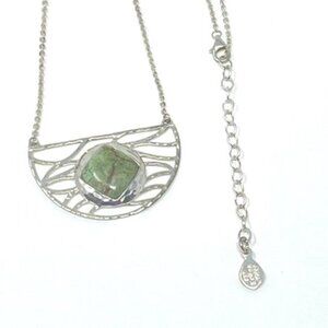 Studio Barse Green Jasper Sterling Silver 925 Necklace